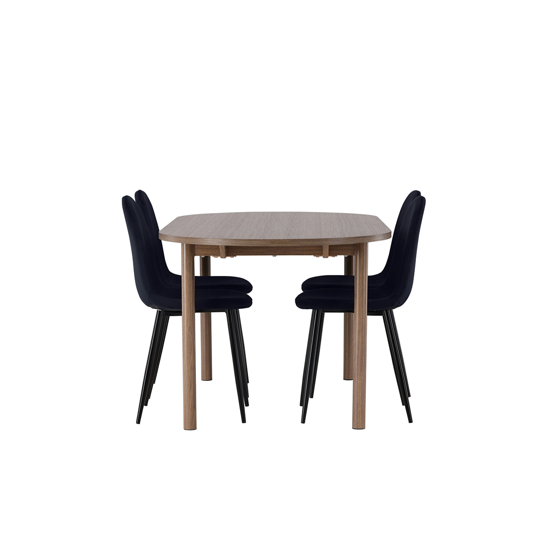 Matgrupp Venture Home Andy Ø120 cm med 4st Polar Matstolar