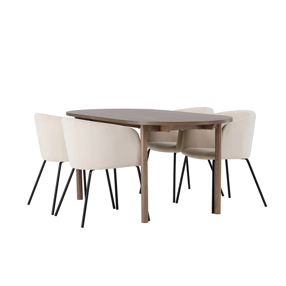 Matgrupp Venture Home Andy med 4 Berit Stolar