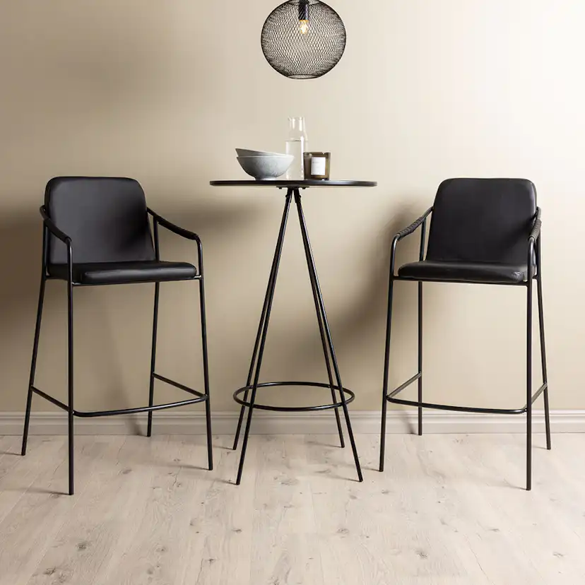 Matgrupp Venture Home Bistro Ø60 cm med 2 st Tvist stolar