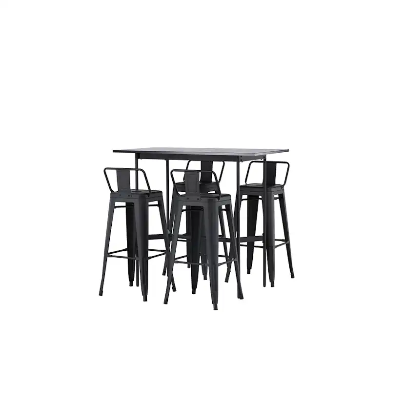 Matgrupp Venture Home Rax med 4 st Tempe Stolar Ryggstöd