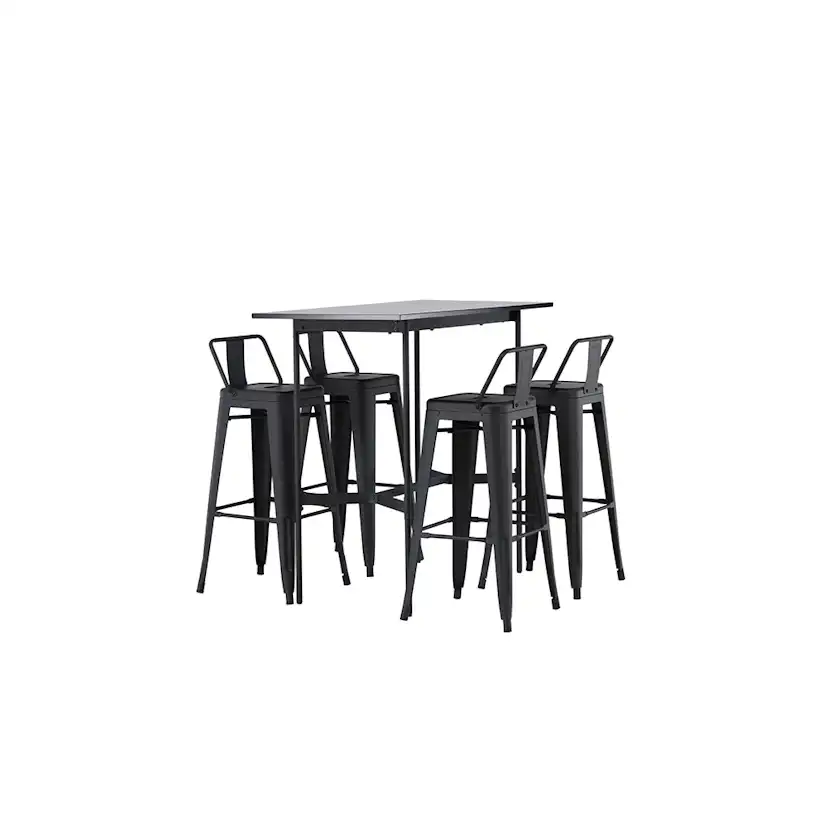 Matgrupp Venture Home Rax med 4 st Tempe Stolar Ryggstöd