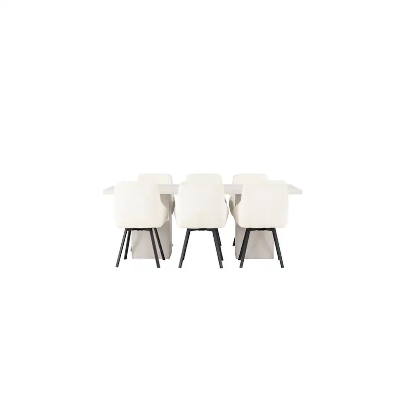 Matgrupp Venture Home Olga med 6 Rosie Stolar