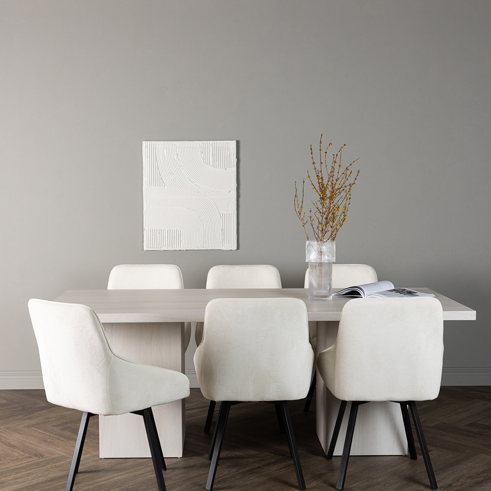 Matgrupp Venture Home Olga med 6 Rosie Stolar