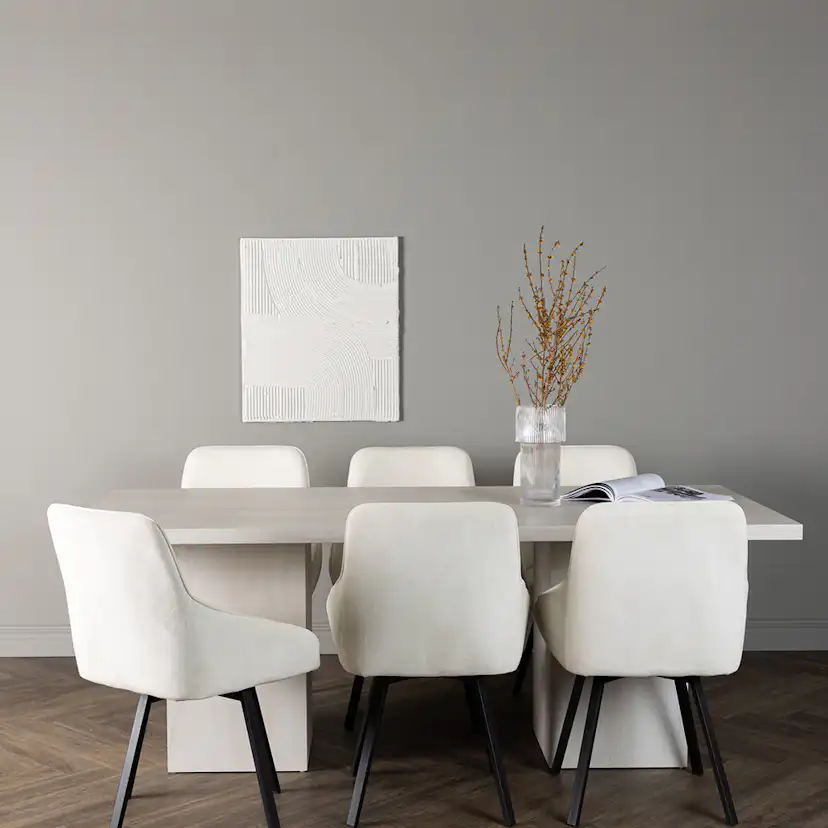 Matgrupp Venture Home Olga med 6 Rosie Stolar