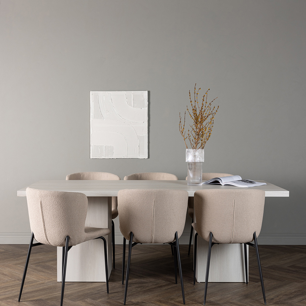 Matgrupp Venture Home Olga med 6 st Modesto stolar