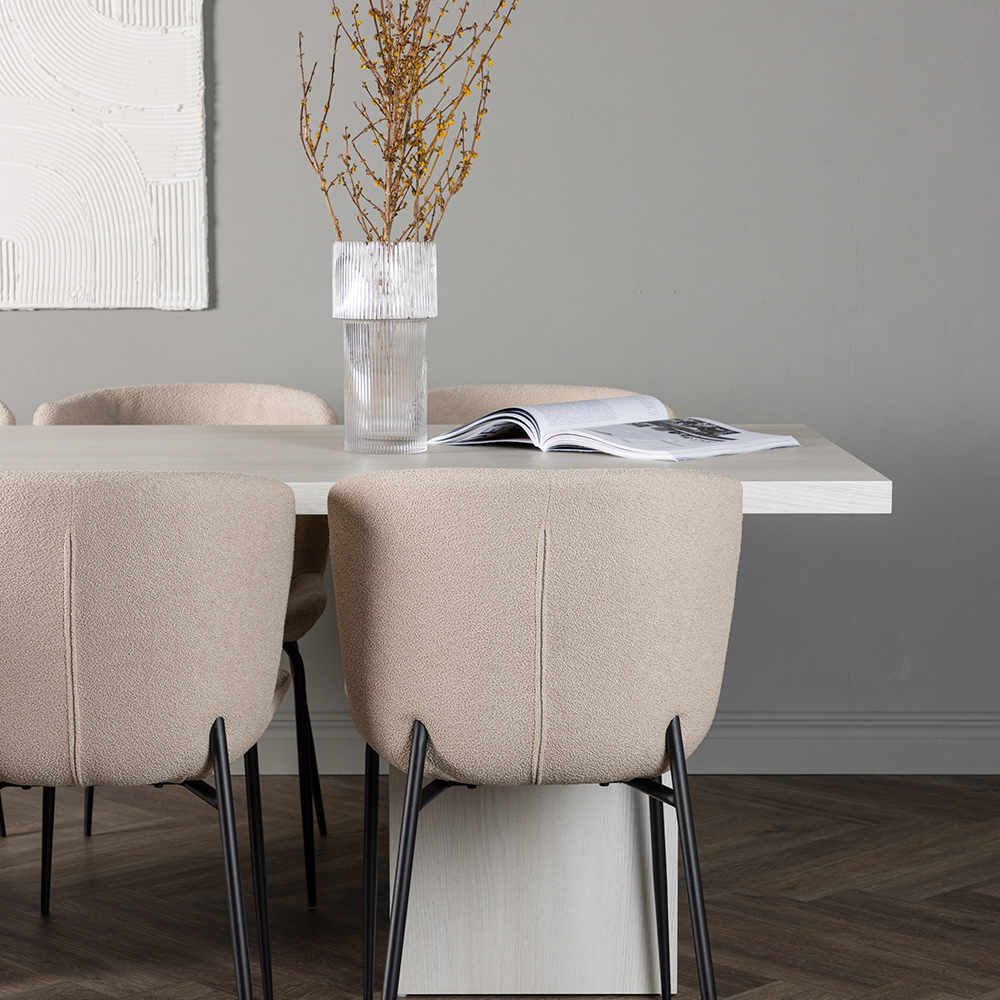 Matgrupp Venture Home Olga med 6 st Modesto stolar