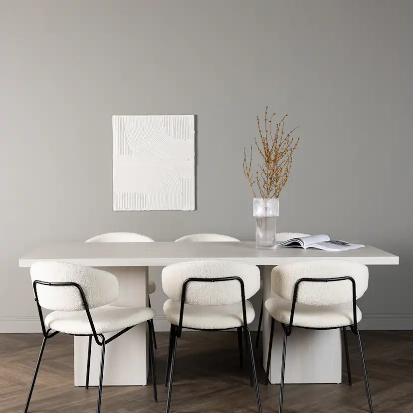 Matgrupp Venture Home Olga med 6 st Chico stolar