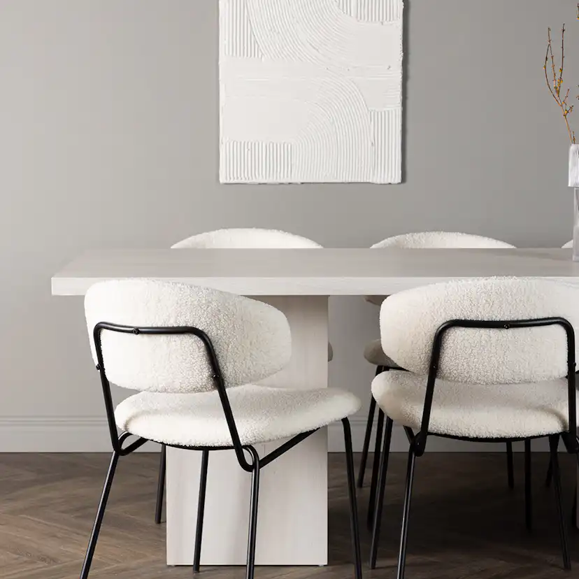 Matgrupp Venture Home Olga med 6 st Chico stolar