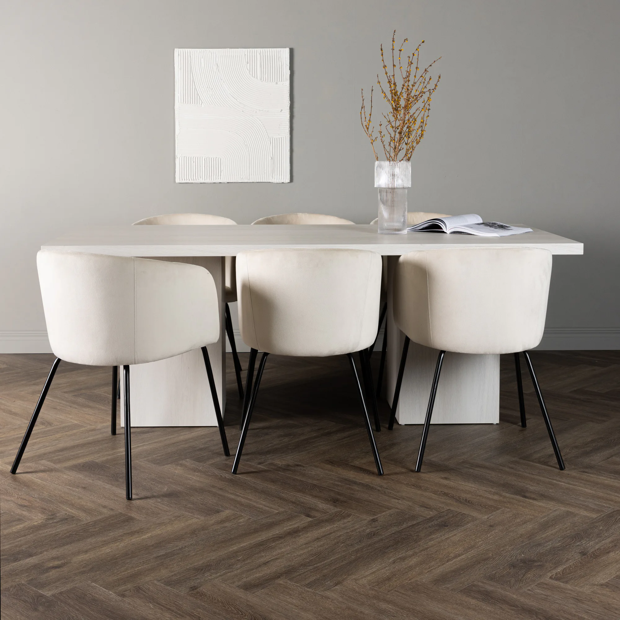 Matgrupp Venture Home Olga med 6 st Berit stolar