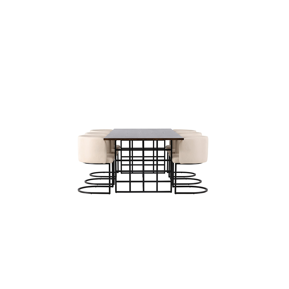 Matgrupp Venture Home Ystad med 6 st Simrishman stolar