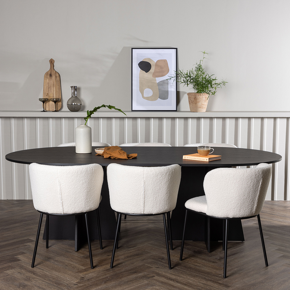 Matgrupp Venture Home Bootcut med 6 st Edina stolar