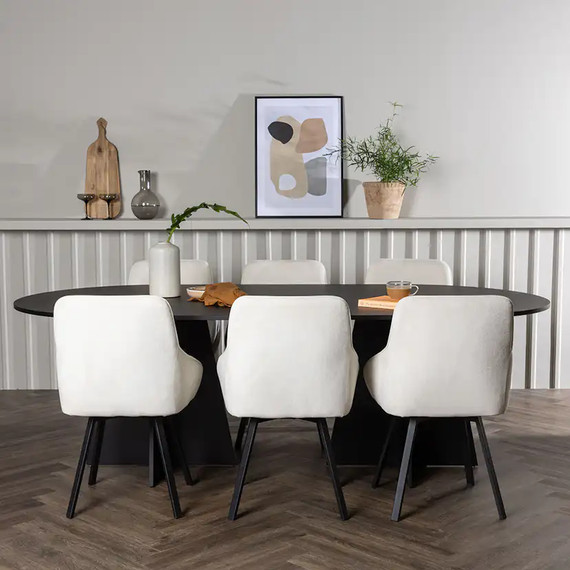 Matgrupp Venture Home Bootcut med 6 st Rosie stolar