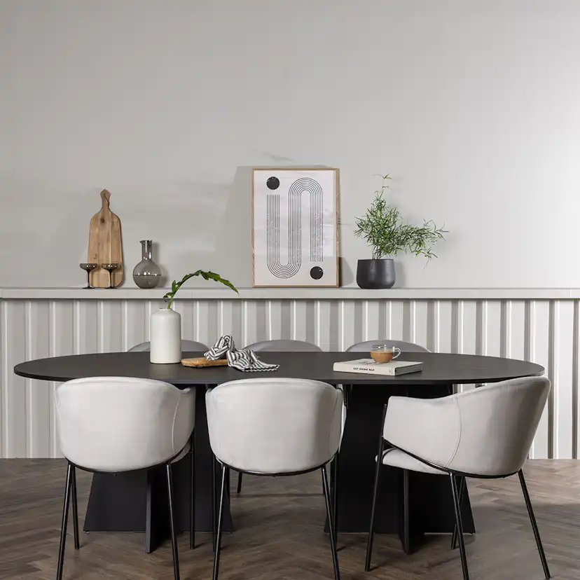 Matgrupp Venture Home Bootcut med 6 st Evelina stolar