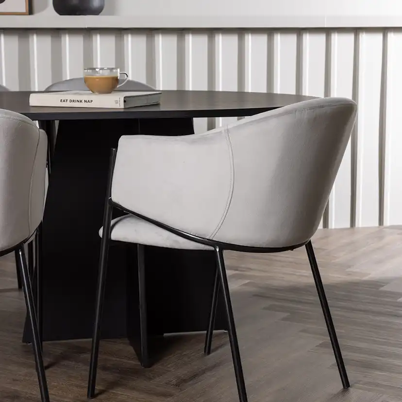 Matgrupp Venture Home Bootcut med 6 st Evelina stolar