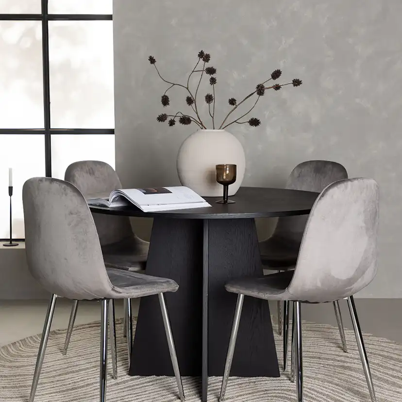 Matgrupp Venture Home Bootcut Ø110 cm med 4 st Eva stolar