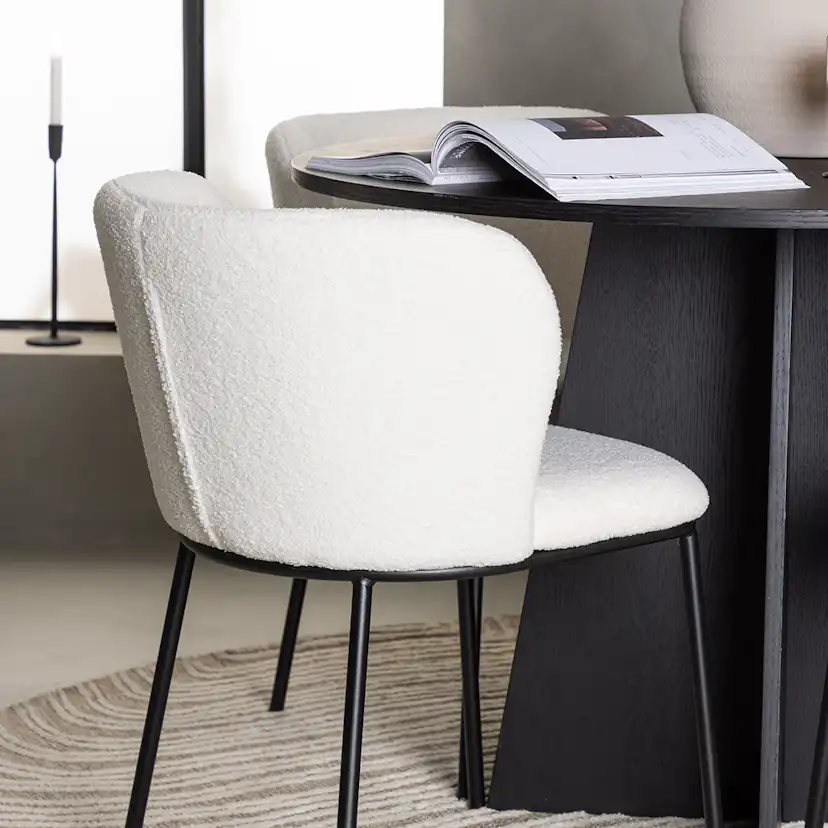 Matgrupp Venture Home Bootcut Ø110 cm med 4 st Edina stolar