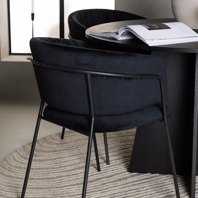 Matgrupp Venture Home Bootcut Ø110 cm med 4 st Selma stolar