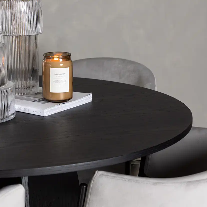 Matgrupp Venture Home Bootcut Ø110 cm med 4 st Evelina stolar