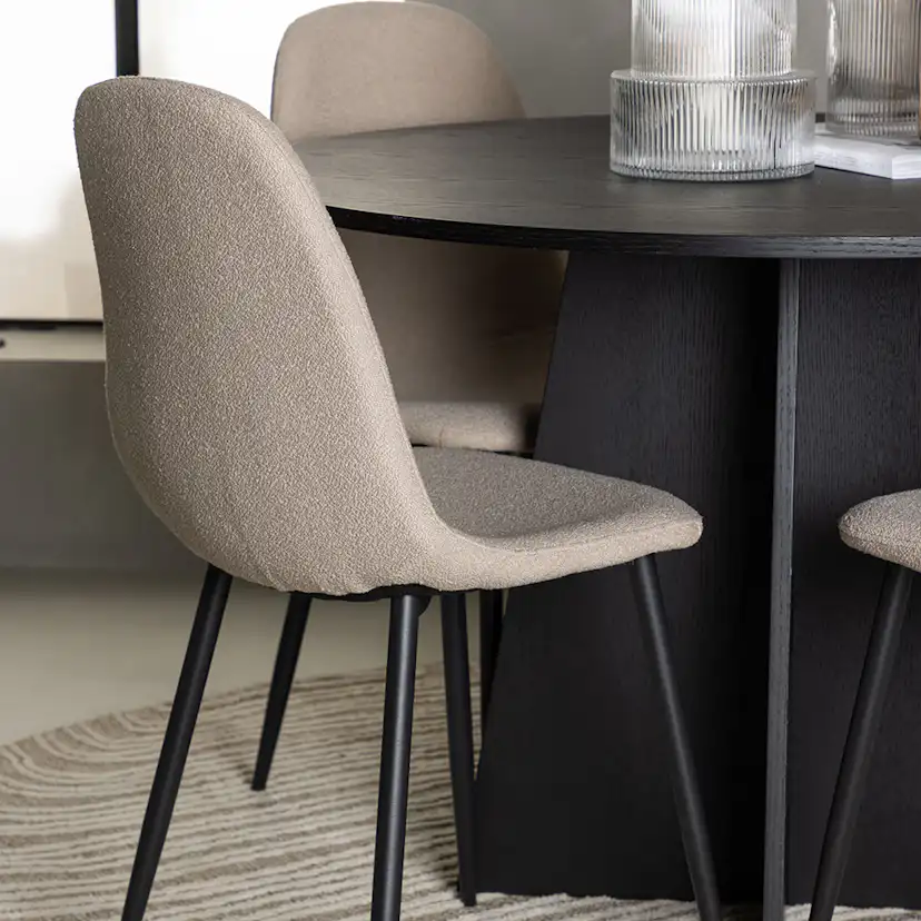 Matgrupp Venture Home Bootcut Ø110 cm med 4 st Polar stolar