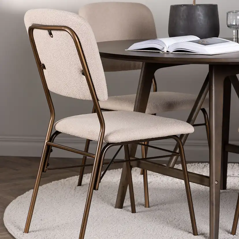 Matgrupp Venture Home Kaseidon Ø100 cm med 4 st Seda stolar