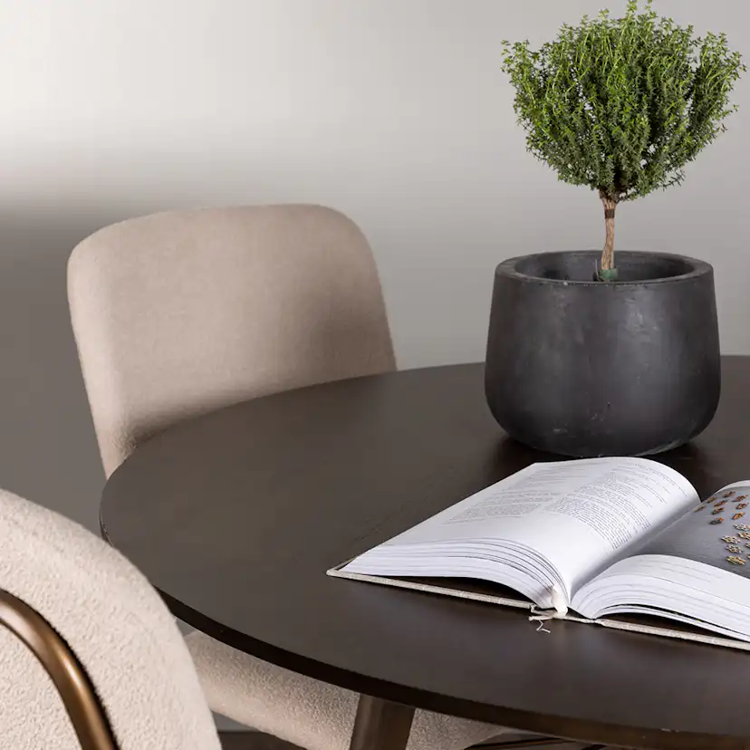 Matgrupp Venture Home Kaseidon Ø100 cm med 4 st Seda stolar