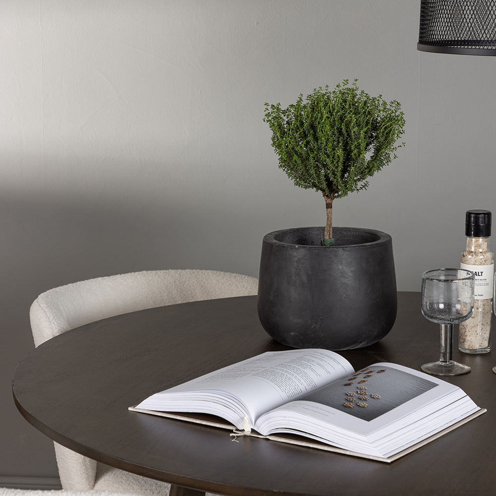 Matgrupp Venture Home Kaseidon Ø100 cm med 4 st Edina stolar