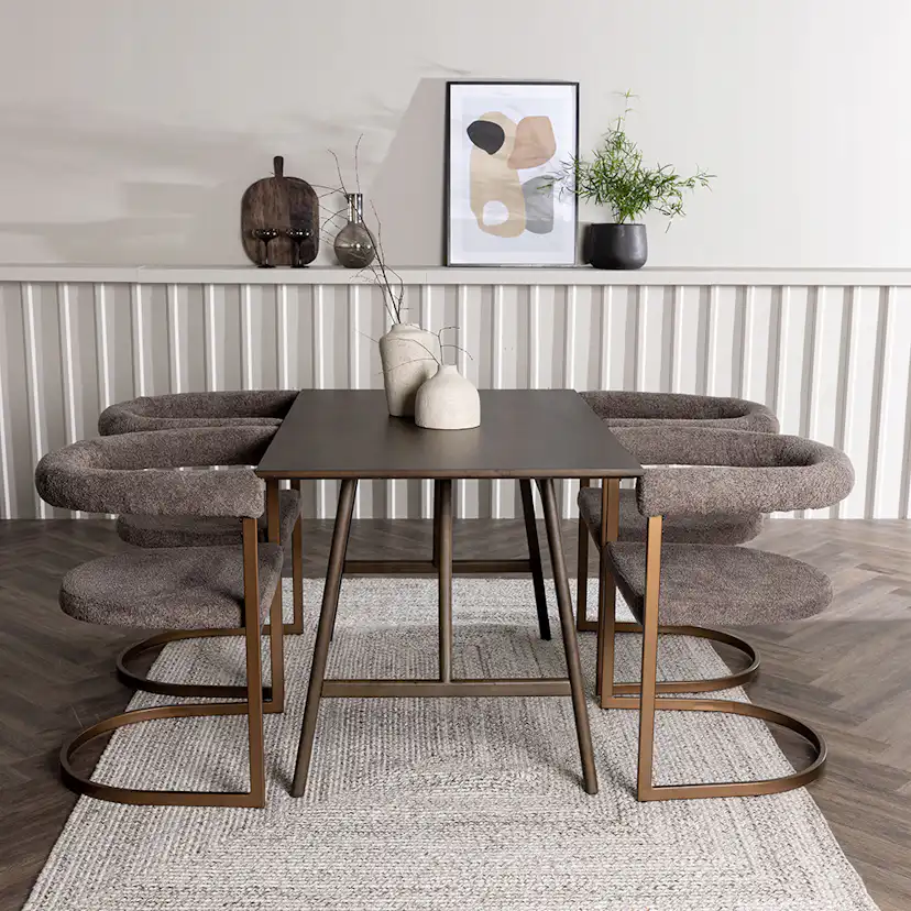 Matgrupp Venture Home Kaseidon med 4 st Morning stolar