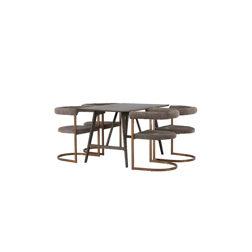 Matgrupp Venture Home Kaseidon med 4 st Morning stolar