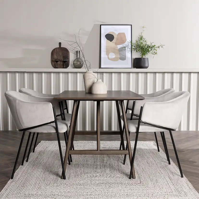 Matgrupp Venture Home Kaseidon med 4 st Evelina stolar