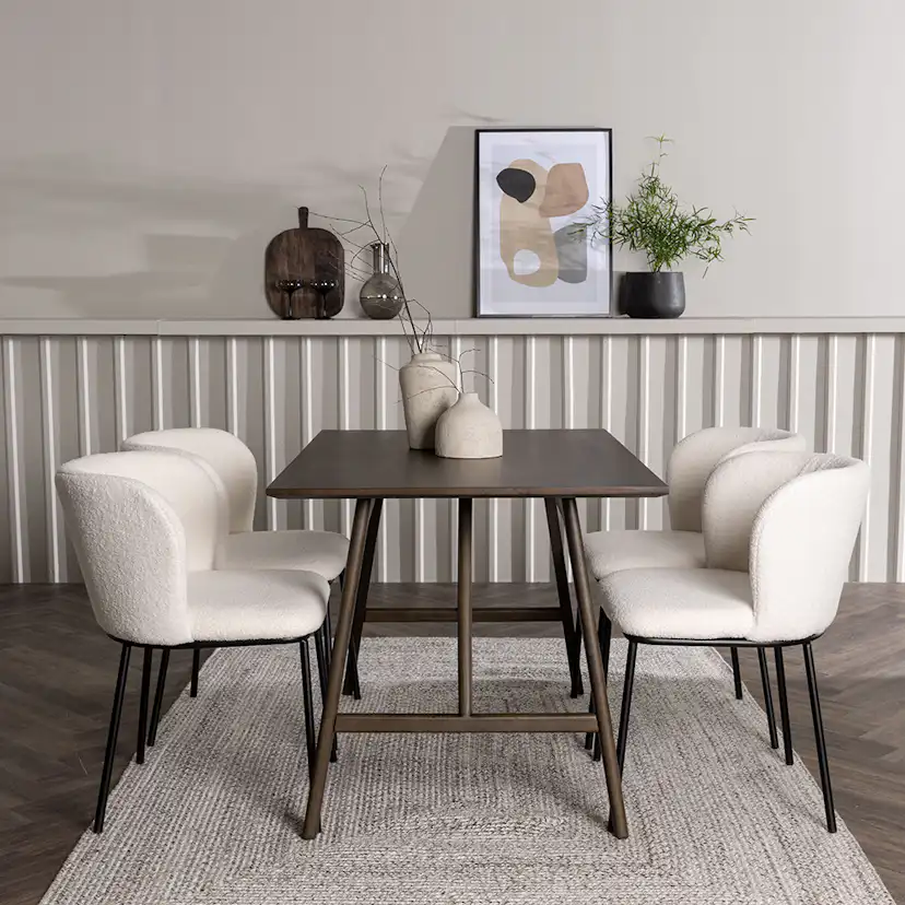 Matgrupp Venture Home Kaseidon med 4 st Edina stolar