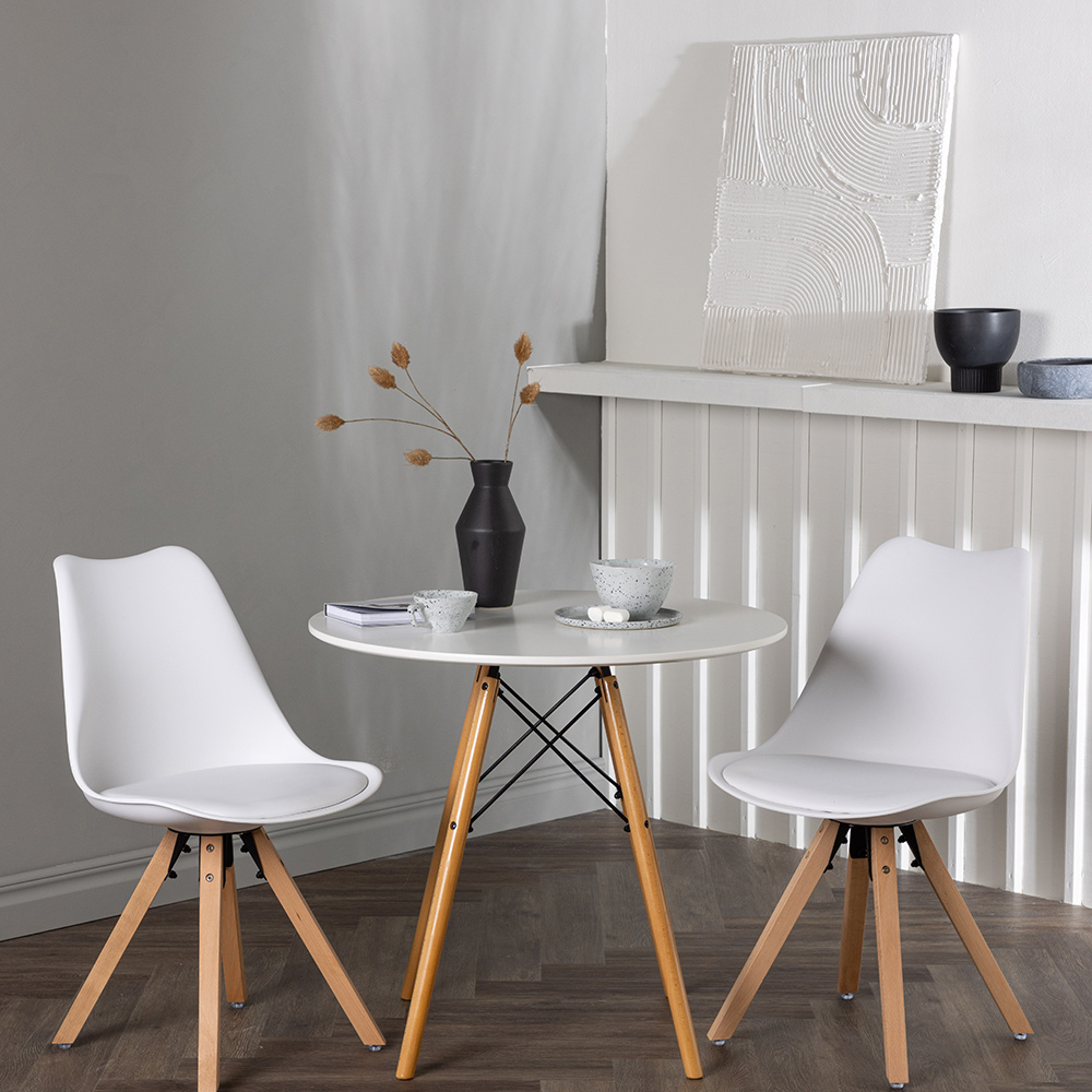 Matgrupp Venture Home Danburi Ø60 cm med 2 st Zeno stolar