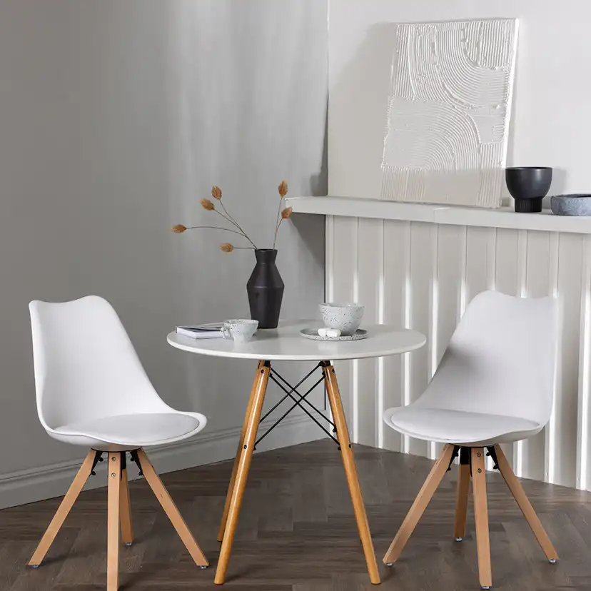 Matgrupp Venture Home Danburi Ø60 cm med 2 st Zeno stolar