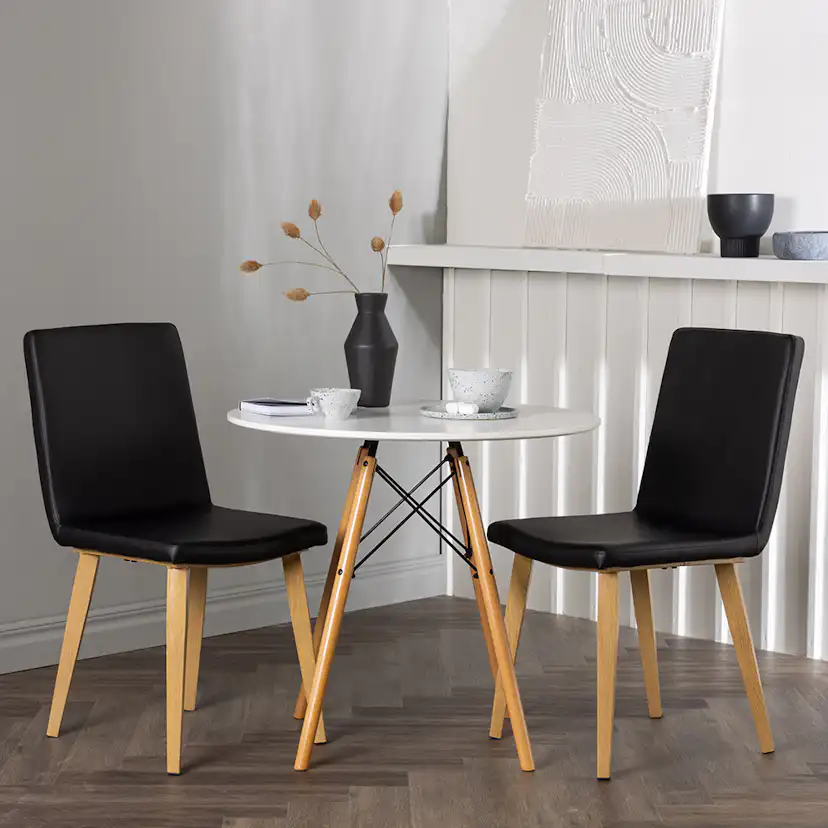 Matgrupp Venture Home Danburi Ø60 cm med 2 st Today stolar