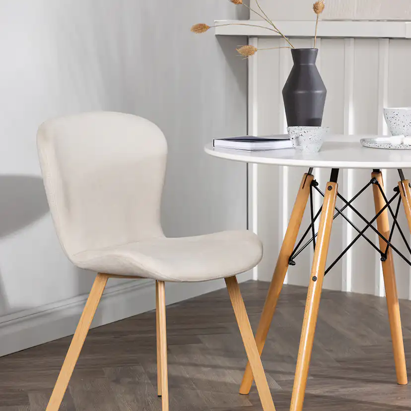 Matgrupp Venture Home Danburi Ø60 cm med 2 st Lilja stolar