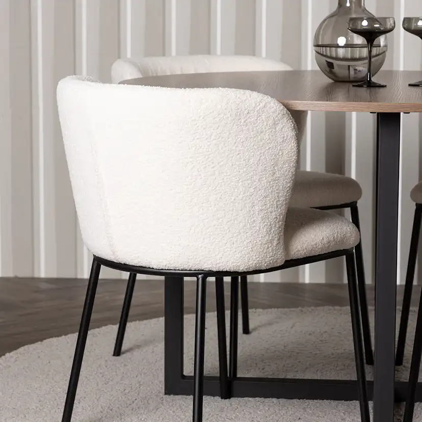 Matgrupp Venture Home Durango Ø120 cm med 4 st Edina stolar