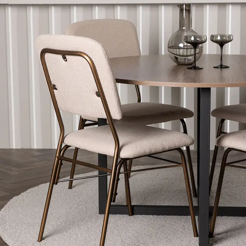 Matgrupp Venture Home Durango Ø120 cm med 4 st Seda stolar