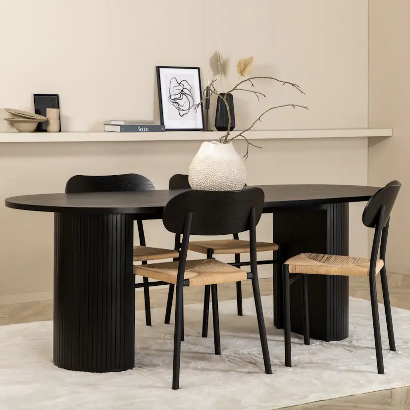 Matgrupp Venture Home Bianca Oval med 4st Polly Stolar