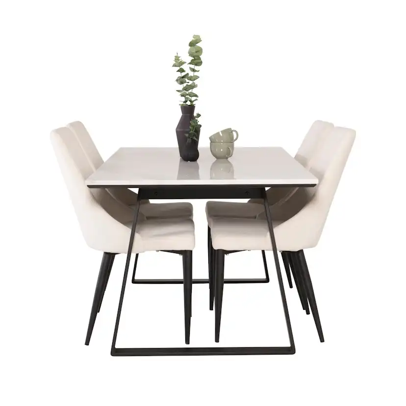 Matgrupp Venture Home Estelle med 4st Leone Stolar