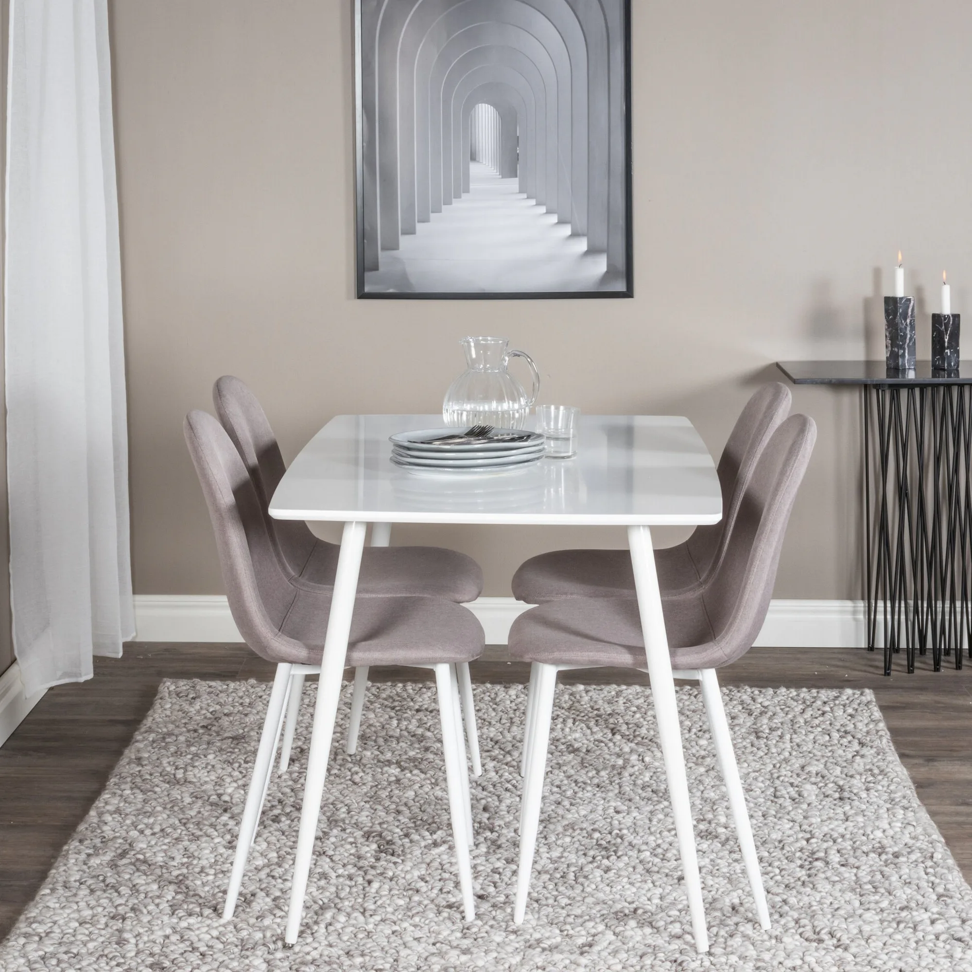 Matgrupp Venture Home Polar med 4st Stolar