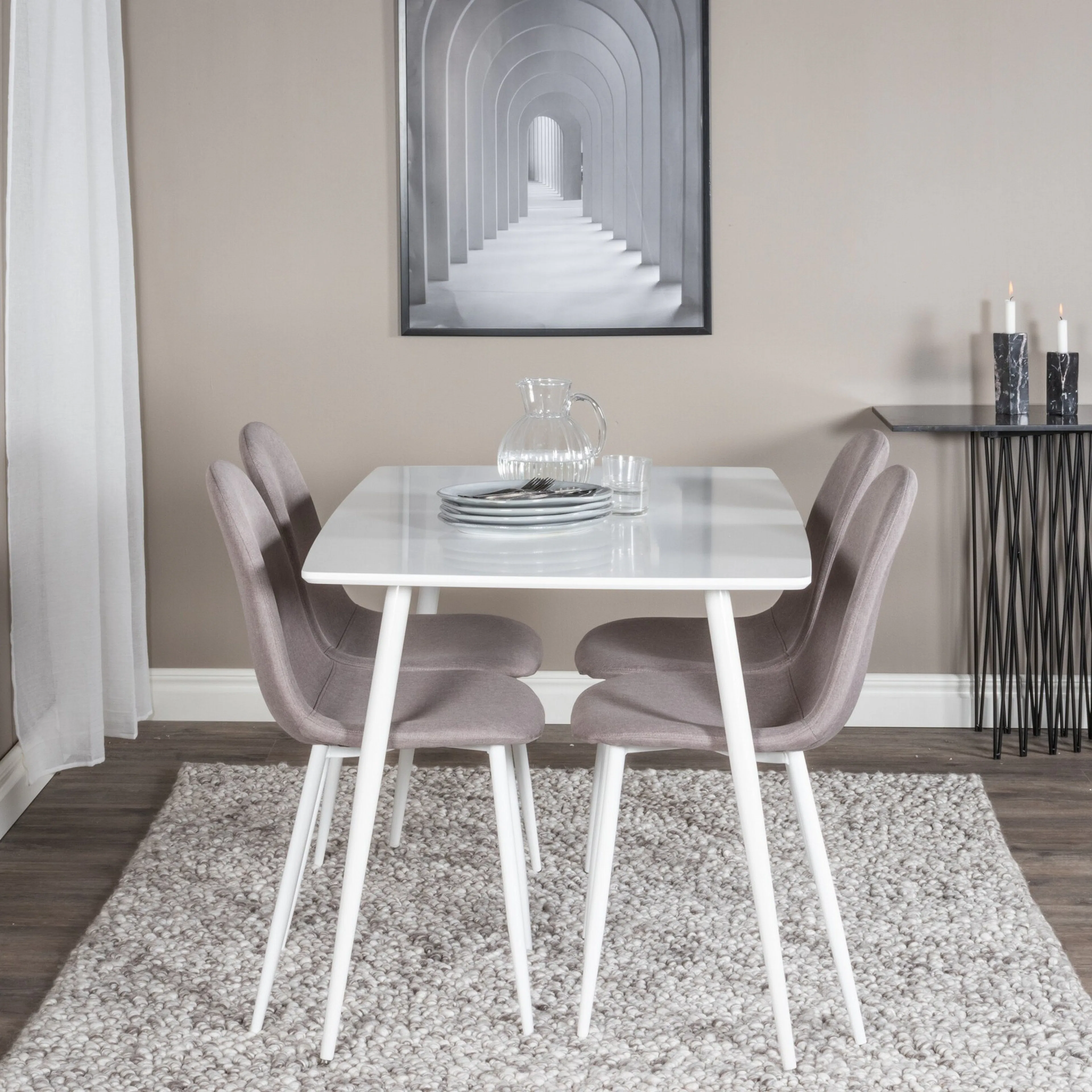 Matgrupp Venture Home Polar med 4st Stolar