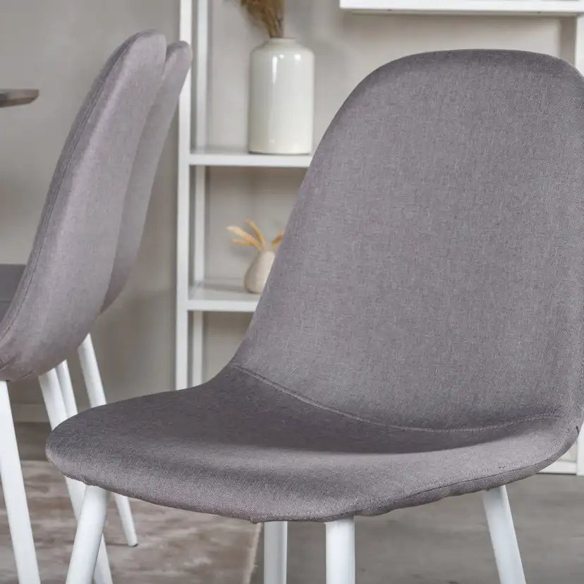 Matgrupp Venture Home Marina Matbord Grå 180 cm & 6st Polar Stolar