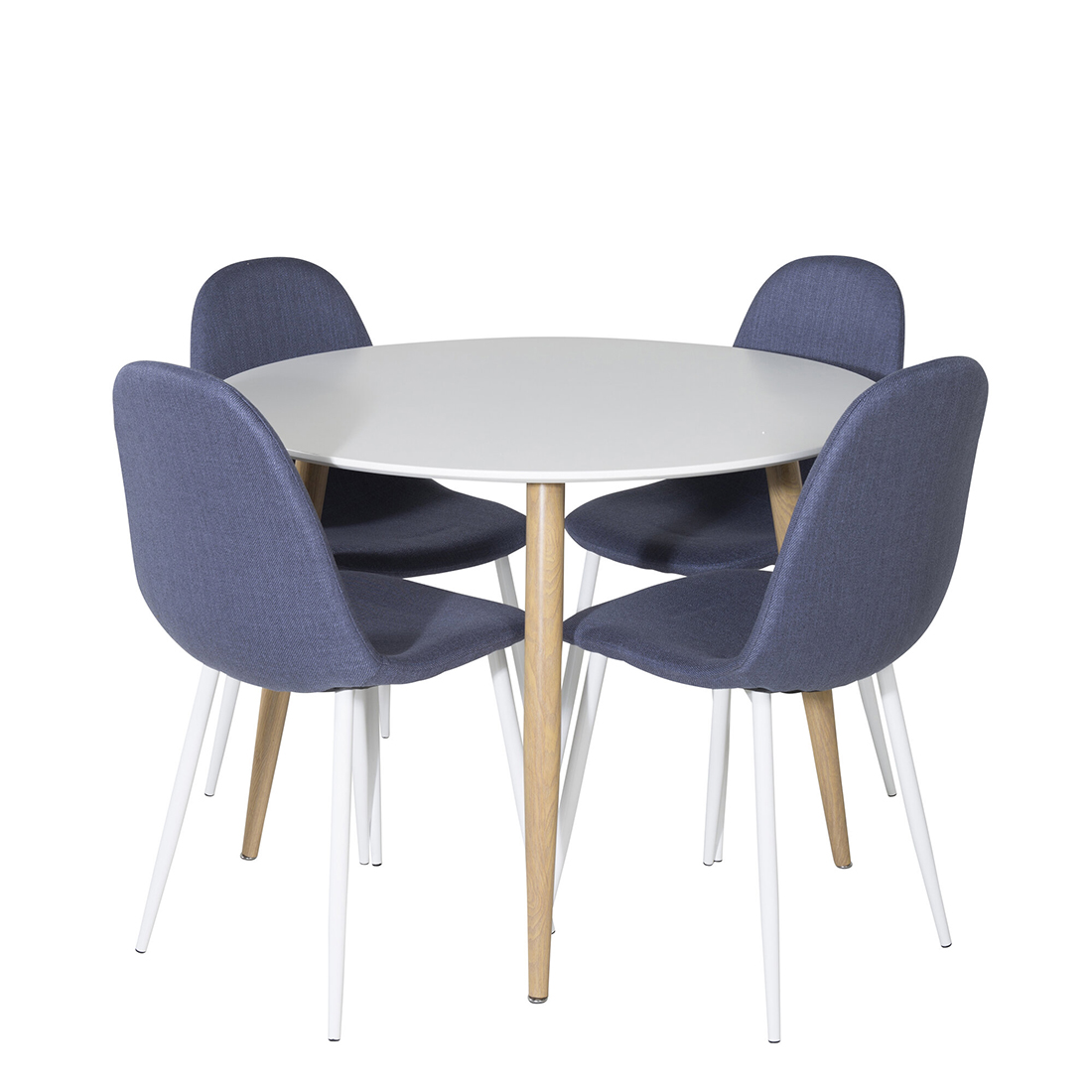 Matgrupp Venture Home Polar Ø100 cm med 4st Plaza Matstolar