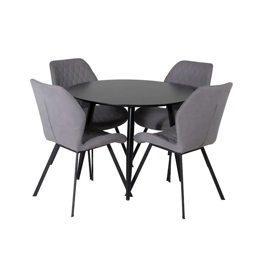 Matgrupp Venture Home Plaza med 4st Gemma Stolar