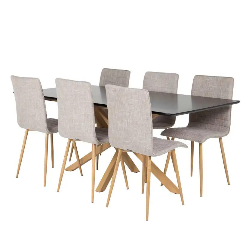 Matgrupp Venture Home Piazza med 6st Windu Stolar