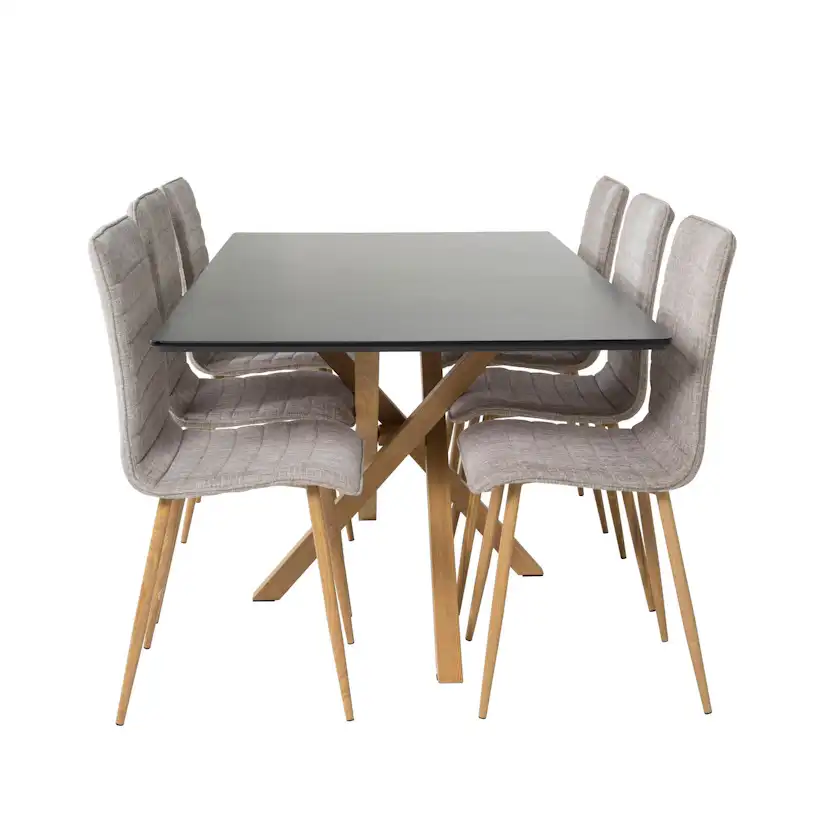 Matgrupp Venture Home Piazza med 6st Windu Stolar