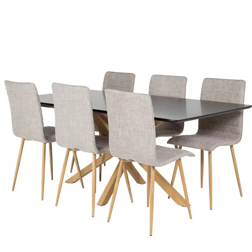 Matgrupp Venture Home Piazza med 6st Windu Stolar