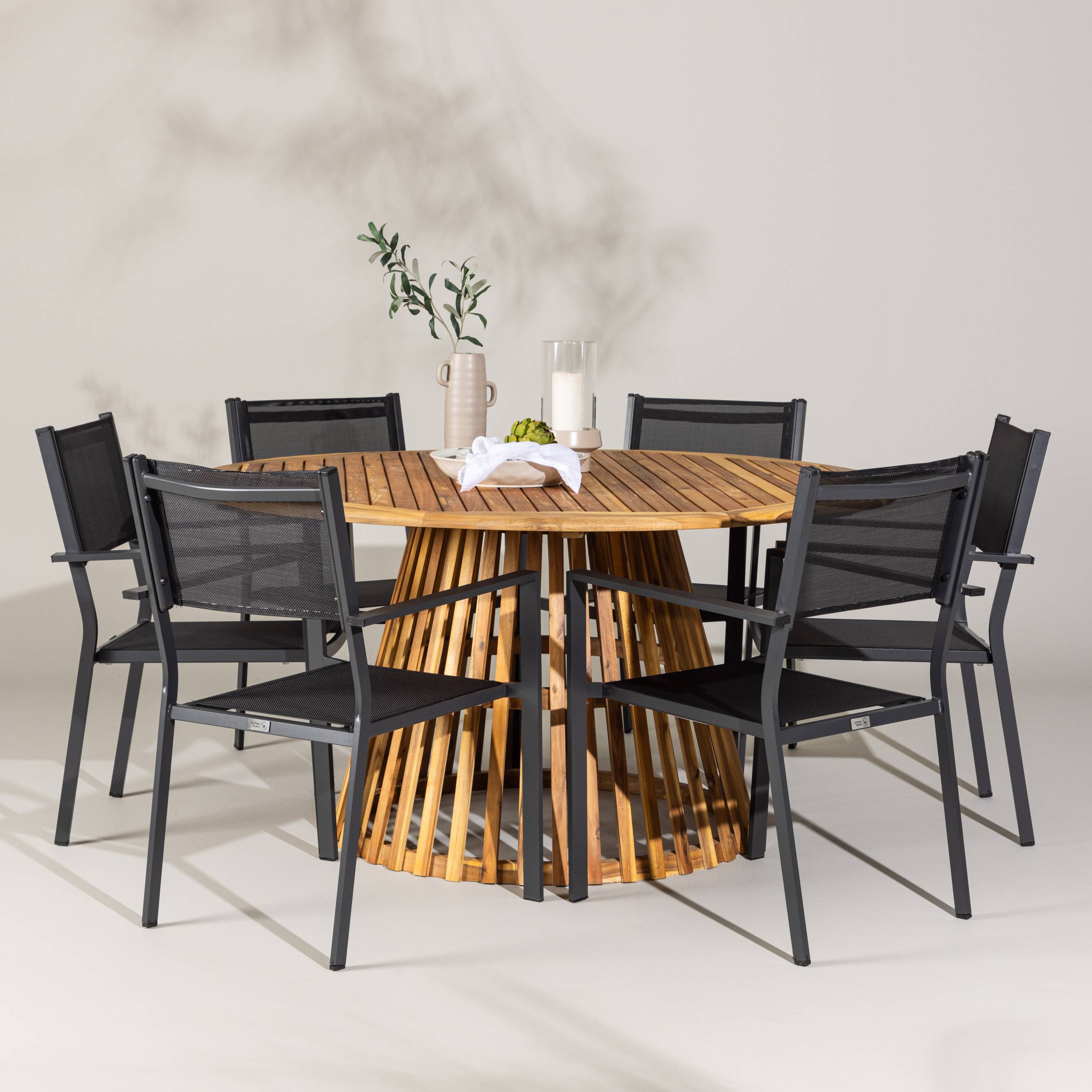 Trädgårdsgrupp Venture Home Tucumán med 6 Copacabana Stolar