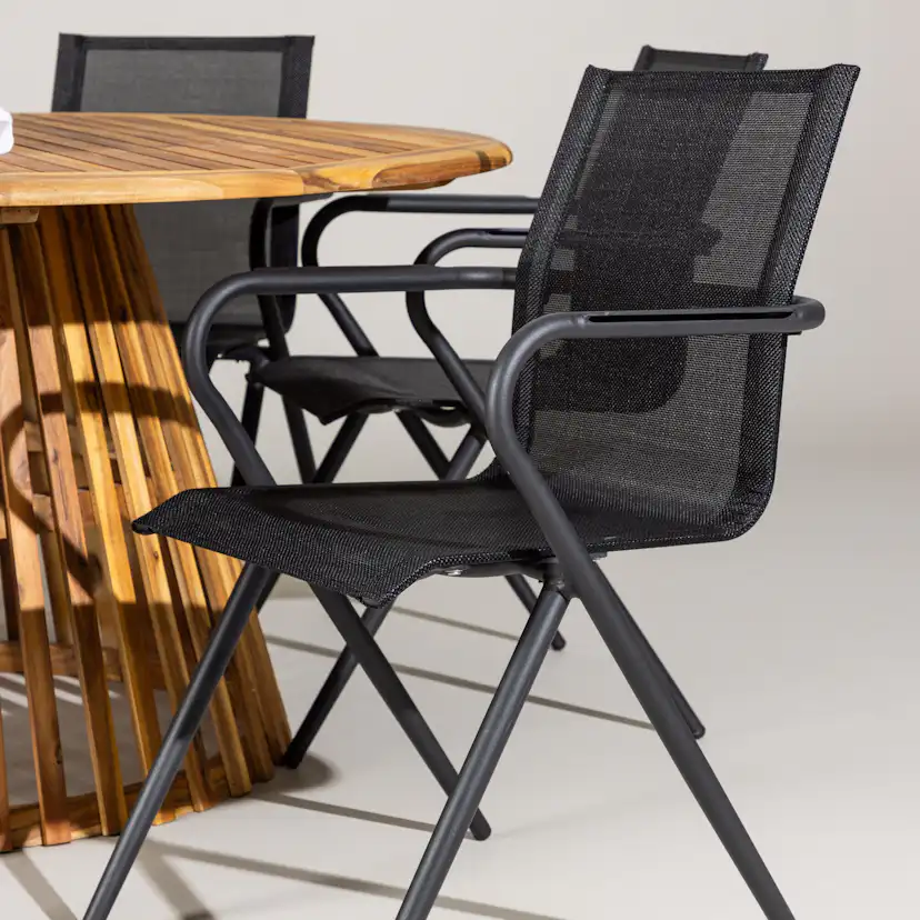 Trädgårdsgrupp Venture Home Tucumán med 6 Alina Trädgårdsstolar