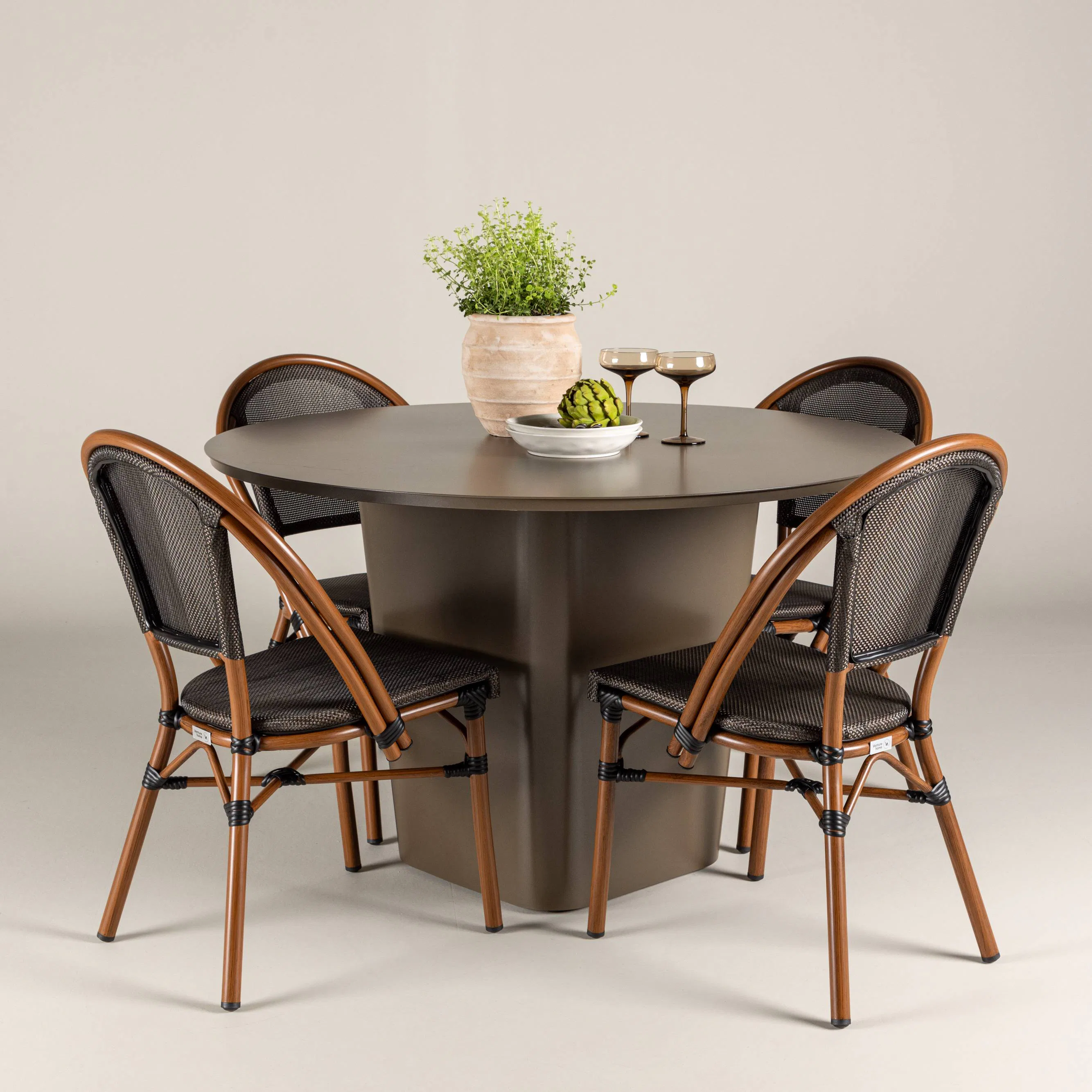 Trädgårdsgrupp Venture Home Santa Fe med 4 Guarda Stolar