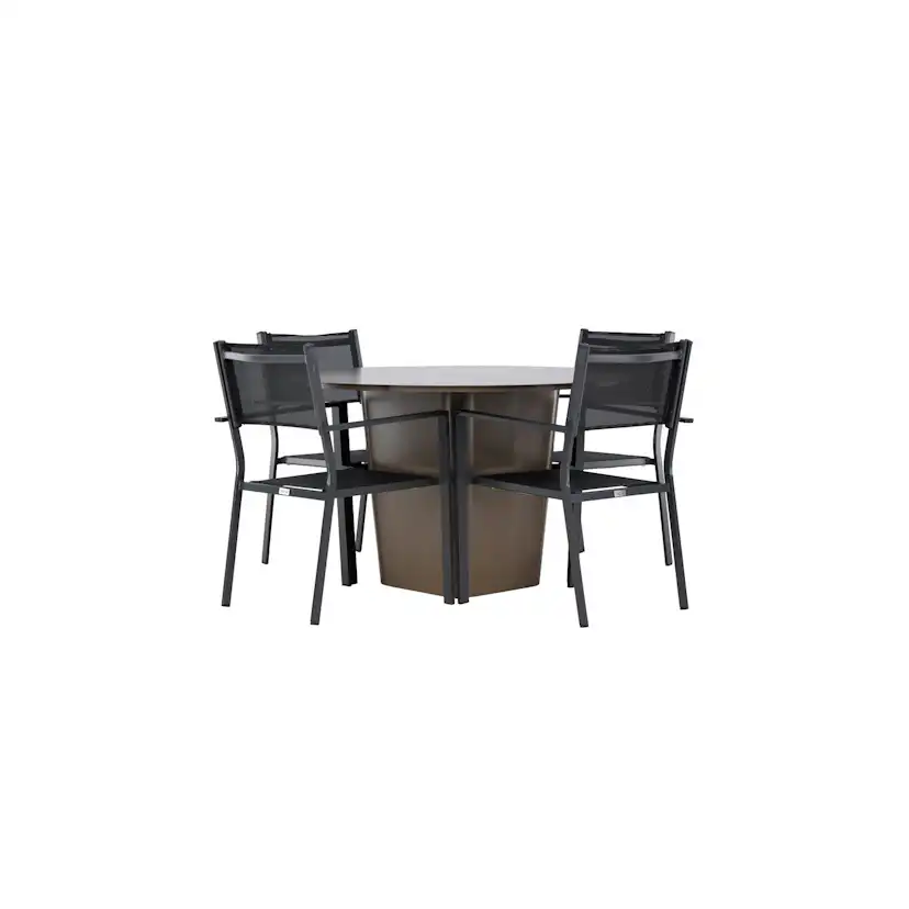 Trädgårdsgrupp Venture Home Santa Fe med 4 Copacabana Stolar